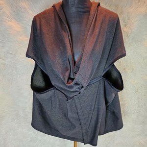 Lululemon Womens Navy and Knaki Vinyasa Scarf Wrap Poncho Multi Wear